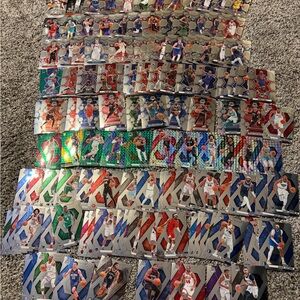 132 card lot of 2021-2025 Panini Mosaic vet & Rookie basketball cards NBA stars